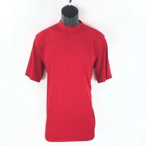 Men's Dressy Red Ribbed T-Shirt By LOG-IN UOMO